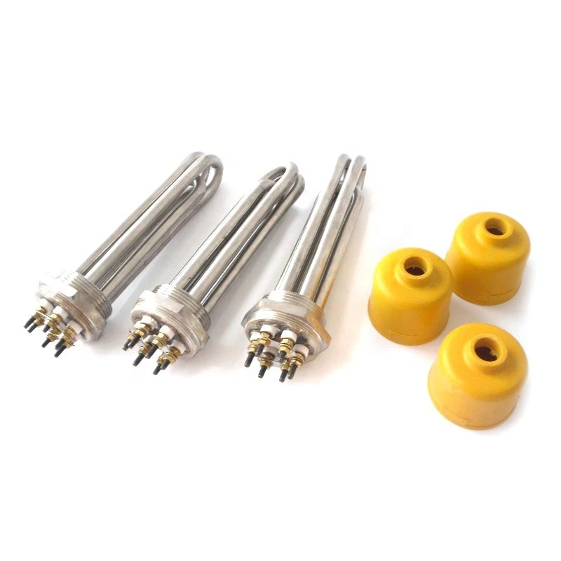 Flange type oil heater element