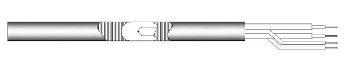 The position of thermocouple in cartridge heating element