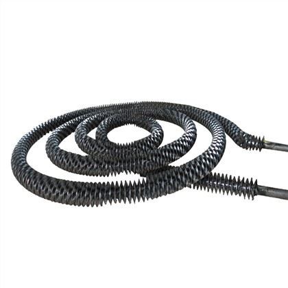 Finned heater element for food process